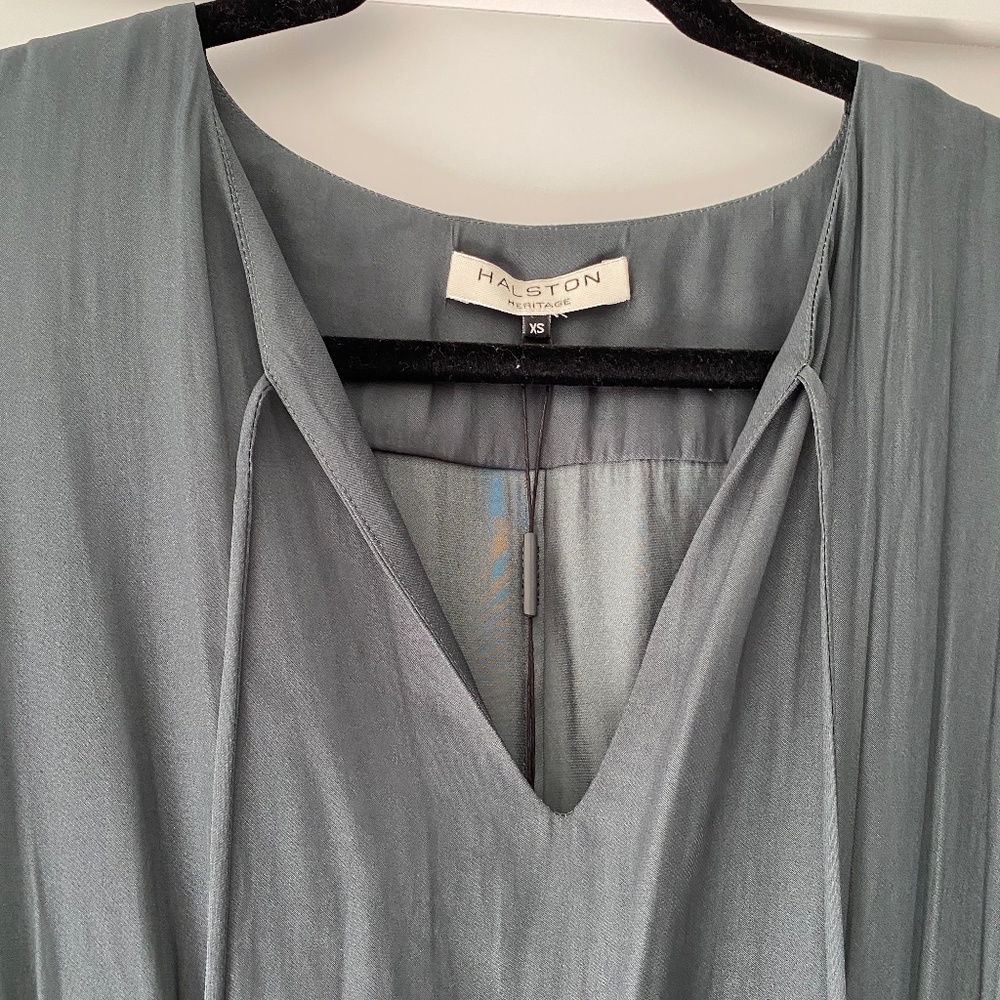 Halston Heritage Green Dress XS